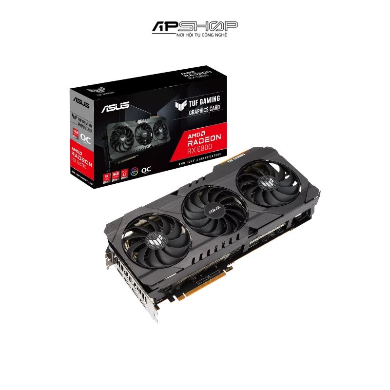 VGA ASUS TUF Gaming Radeon RX 6800 OC Edition 16GB Chính hãng