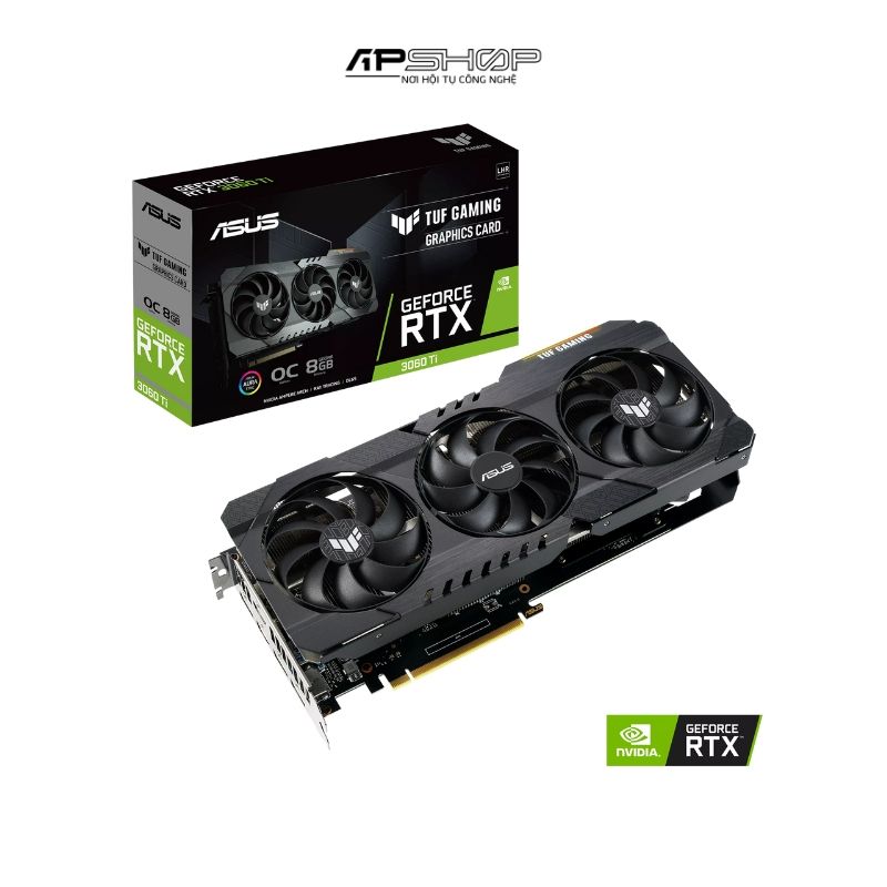 VGA ASUS TUF Gaming RTX 3060 Ti OC Edition 8GB V2  Chính hãng