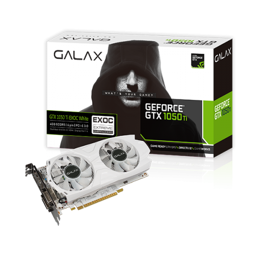 Vga Galax GTX 1050 Ti EXOC White 4GB