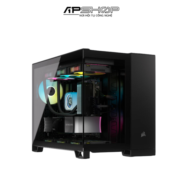 Vỏ máy tính Corsair 2500X Tempered Glass mATX Mid-Tower Black