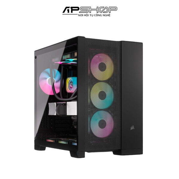 Vỏ máy tính Corsair 6500D Airflow Tempered Glass Mid Tower Black