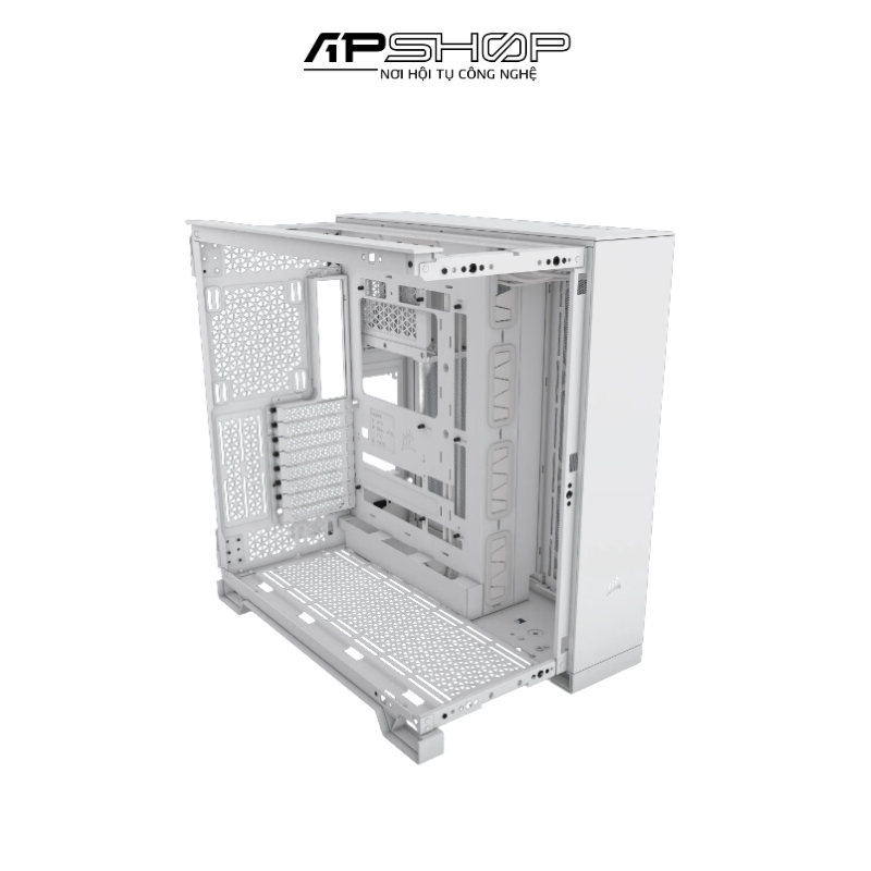 Vỏ máy tính Corsair 6500X Tempered Glass Mid Tower White