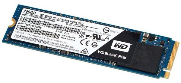 SSD WESTERN 256GB M2 BLACK