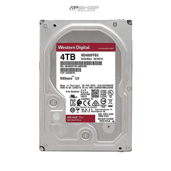 HDD Western Digital Red Pro 4TB - Hàng chính hãng