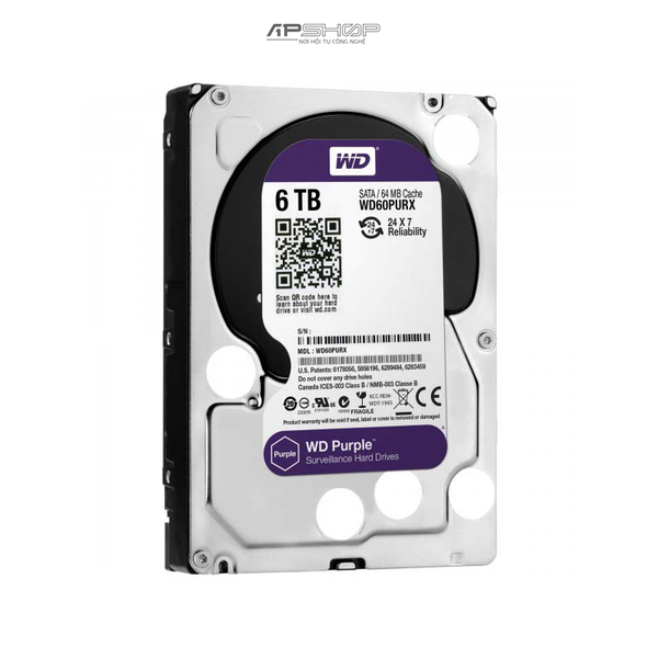 HDD Western Digital Purple 6TB - Chuyên Dụng Cho Camera