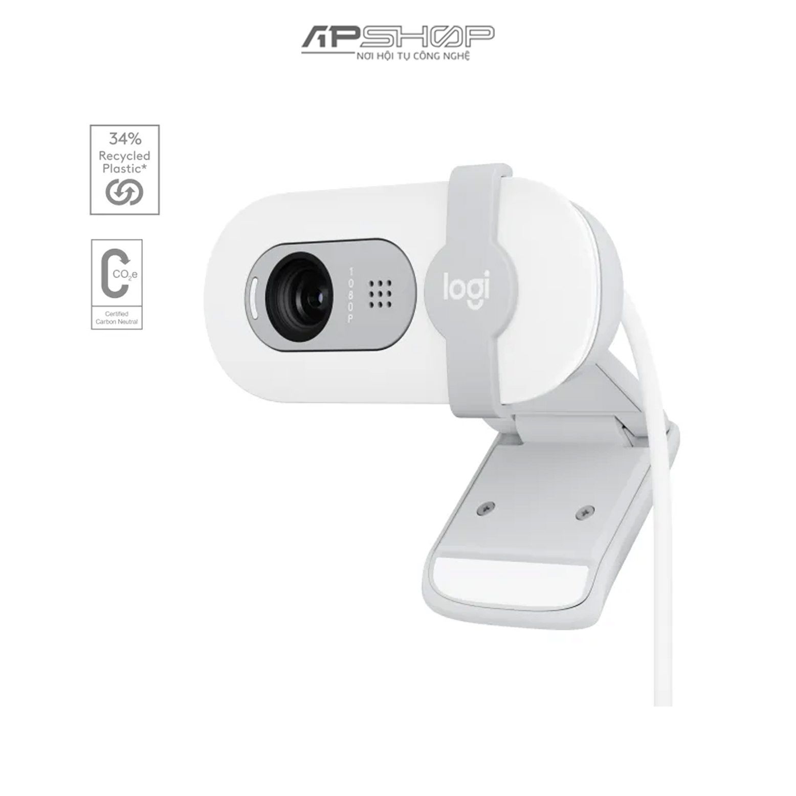 Webcam Logitech Brio 100 Full HD 1080p | Chính hãng