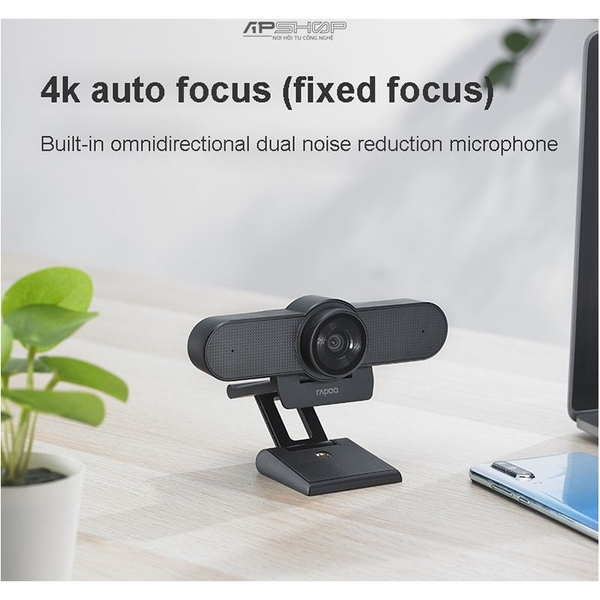 Webcam Rapoo C500 4K - Hàng chính hãng