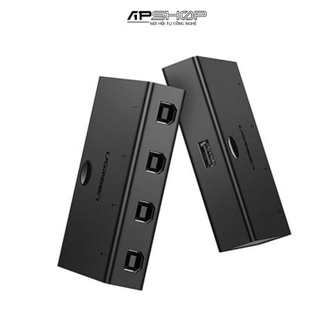 Bộ gộp 4 máy tính dùng 1 máy in UGREEN USB 2.0 Sharing Switch 4x1 Black US158