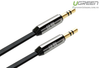 Cáp Audio 3.5mm 1.5M Ugreen 10721 có 2 đầu mạ vàng 24K chính hãng