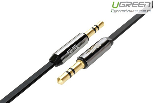 Cáp Audio 3.5mm 5M Ugreen 10731 có 2 đầu mạ vàng 24K chính hãng