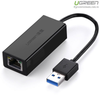 Cáp chuyển USB 3.0 to Lan hỗ trợ 10/100/1000 Mbps chính hãng Ugreen 20255