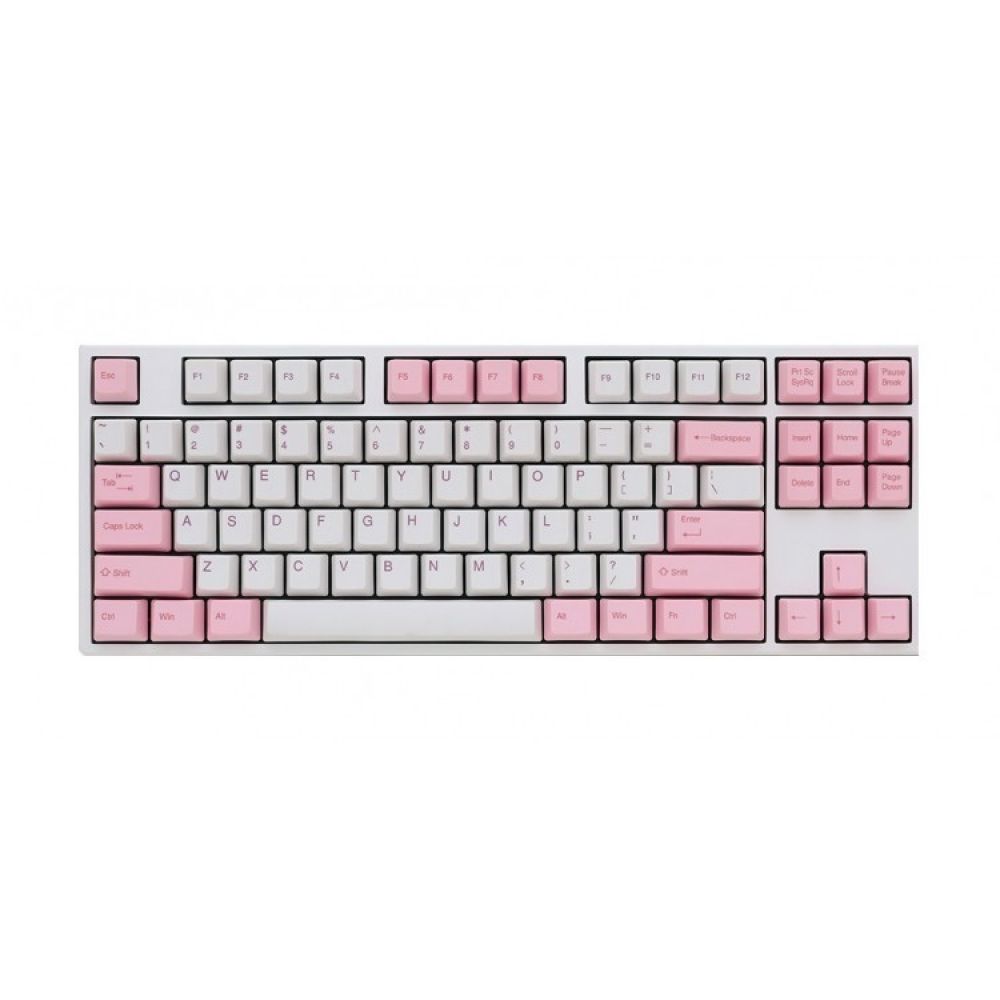 Bàn phím cơ Ducky One Fullsize PBT White Pink