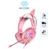 Tai Nghe Headphone Gaming DAREU EH469 7.1 LED RGB Kèm Theo Phiên Bản Tai Mèo Màu Hồng Dễ Thương