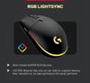 Chuột Gaming LOGITECH G102 LightSync Black RGB - Tuỳ Chỉnh Phần Mềm HUB G - 5 Chế Độ Thiết Lập Sẵn - Hàng Chính Hãng