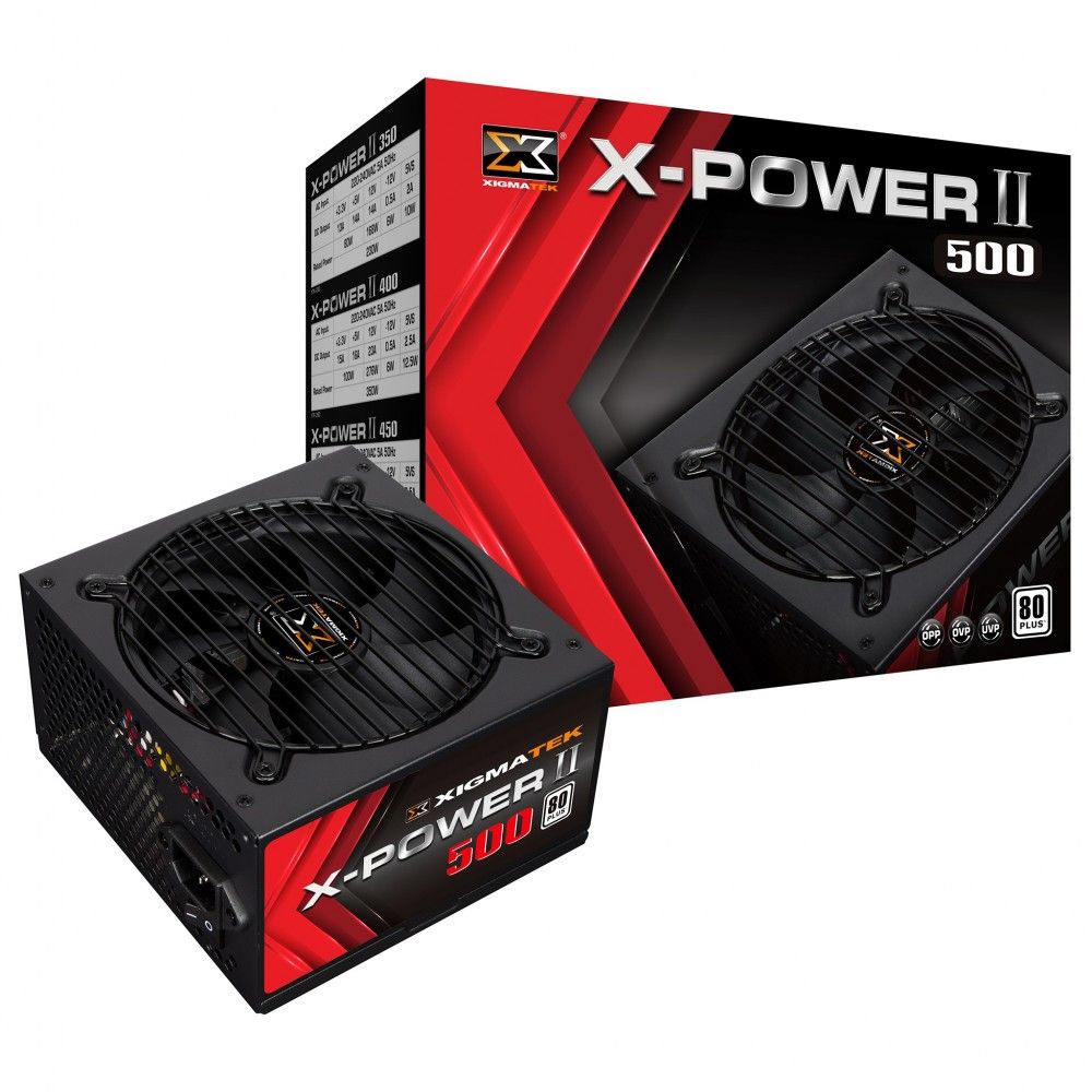 XIGMATEK X-POWER II 500 (EN41831) - 80PLUS WHITE, Sản phẩm lý tưởng cho hệ thống GAME-NET