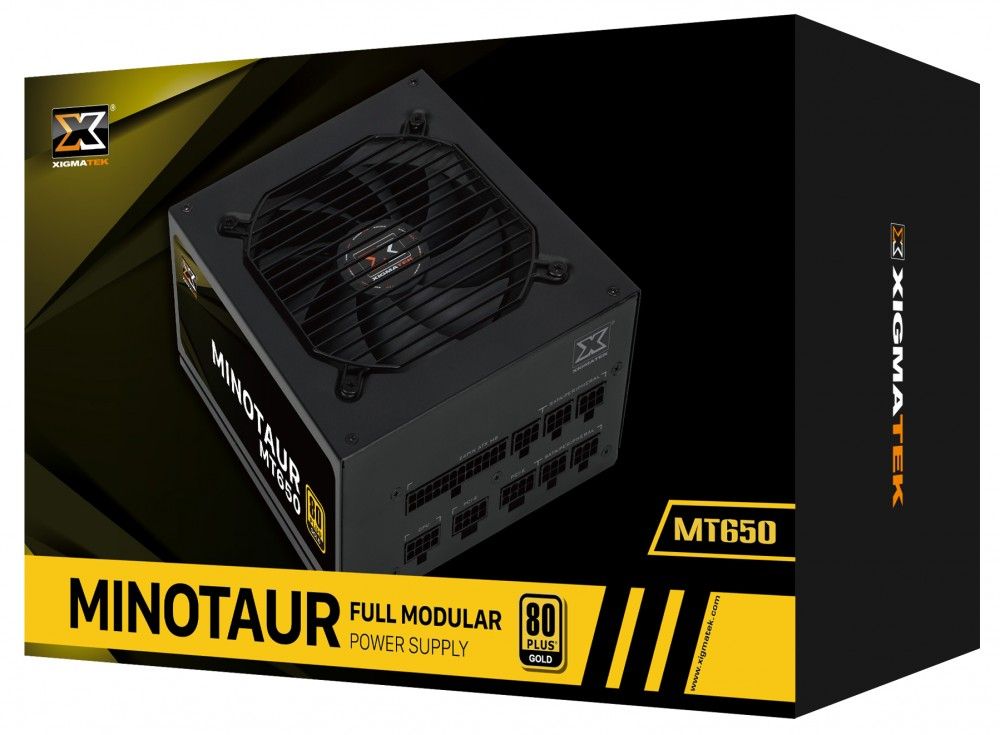 XIGMATEK MINOTAUR MT650 (EN42333) - 80PLUS GOLD, 100% CÁP RỜI - DẠNG DẸT