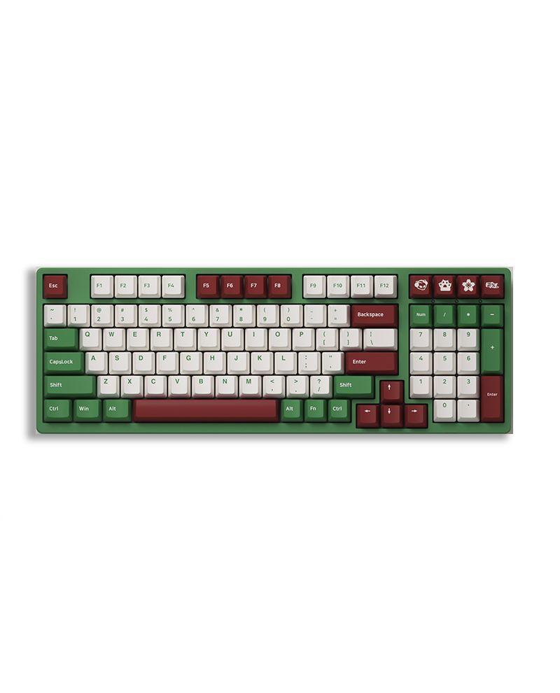 Bàn phím cơ AKKO 3098 DS Matcha Red Bean (Akko switch) - Tặng Bàn di