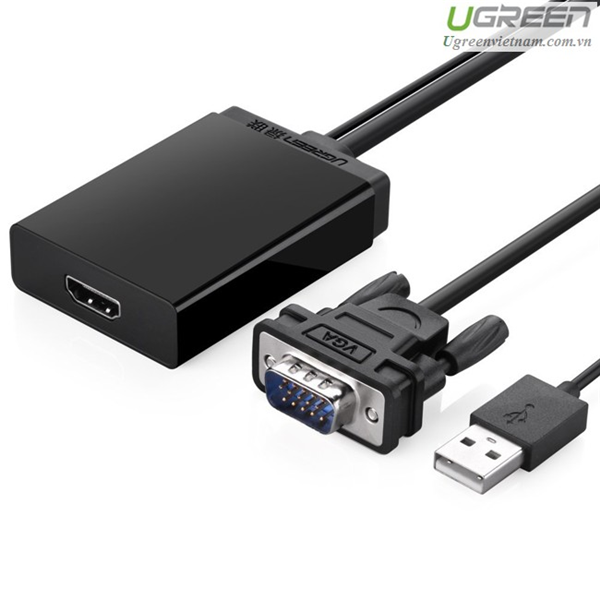 Bộ chuyển đổi VGA to HDMI + Audio 40213 chính hãng Ugreen