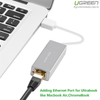 Cáp USB to Lan 2.0 cho Macbook, pc, laptop hỗ trợ Ethernet 10/100 Mbps chính hãng Ugreen 20257