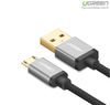 Cáp sạc Micro USB bọc nylon dài 0,25m hỗ trợ sạc nhanh chính hãng Ugreen 30648 cao cấp