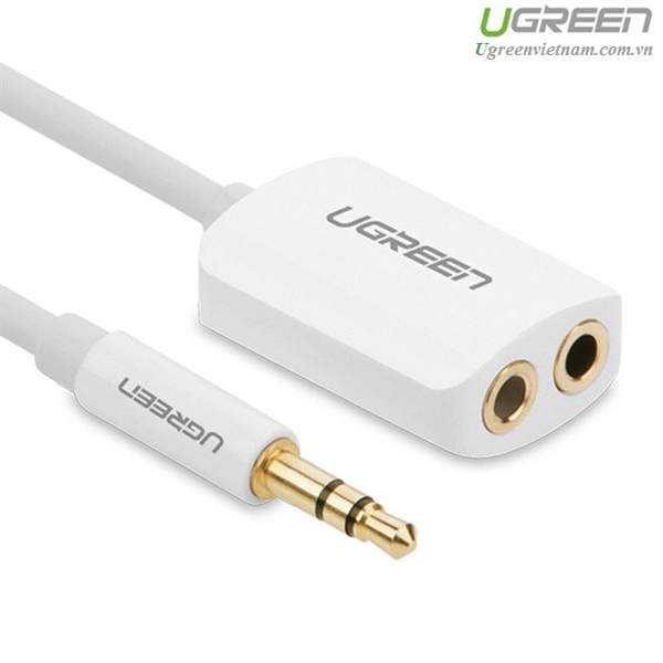 Cáp chia Audio 1 ra 2 đầu 3,5mm chính hãng Ugreen 10738