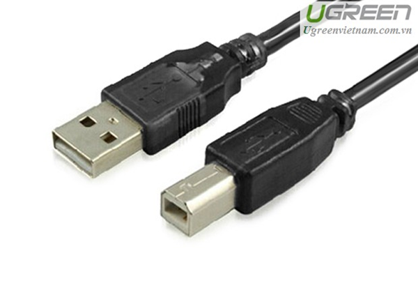 Cáp máy in USB 10m Ugreen 10374 có IC khuếch đại chính hãng