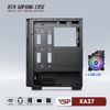 CASE VSP GAMING KA27- Black + 4Fans Led