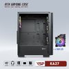 CASE VSP GAMING KA27- Black + 4Fans Led