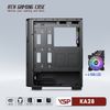 CASE VSP GAMING KA28- Black + 4Fans Led