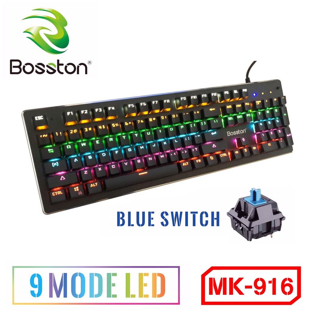 Bàn Phím Cơ Bosston MK916 Full Led