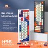 Bàn phím cơ không dây LEAVEN H96 - Hỗ trợ hotswap - 3 chế độ kết nối - Led nhiều màu sắc