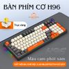 Bàn phím cơ không dây LEAVEN H96 - Hỗ trợ hotswap - 3 chế độ kết nối - Led nhiều màu sắc