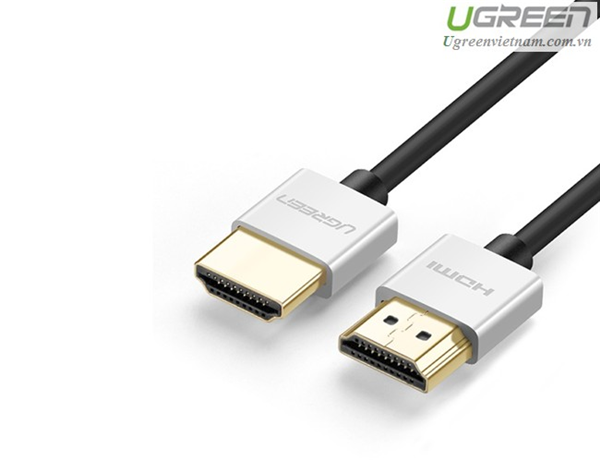 Cáp HDMI 2.0 siêu mỏng dài 2M hỗ trợ 4K, 3D Chính hãng Ugreen 30478
