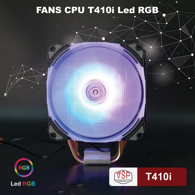 FAN CPU VSP COOLER MASSTER T410I - LED RGB