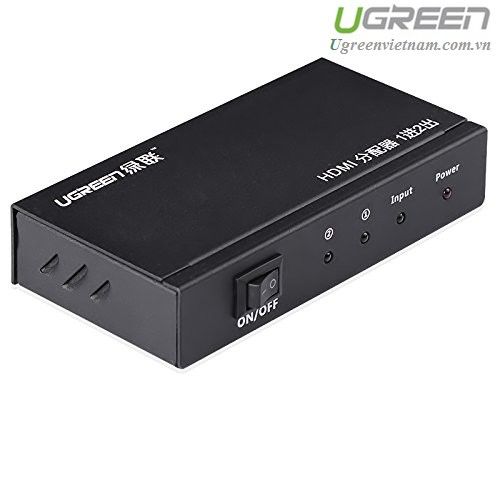 Bộ chia cổng HDMI 1 ra 2 Hỗ trợ full HD Chính hãng Ugreen 40201 Cao cấp