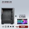 CASE VSP GAMING KA29- Black + 4Fans Led