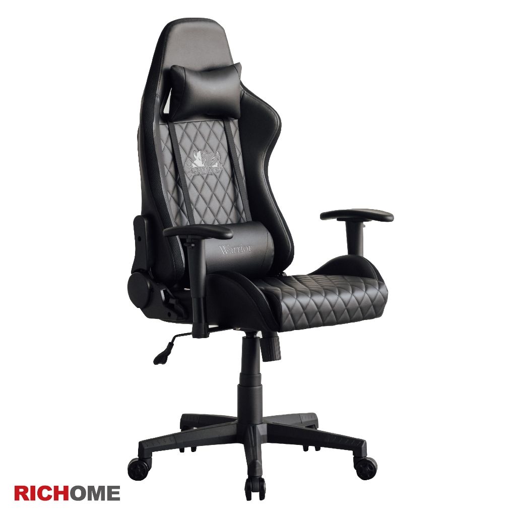 Ghế gaming bọc da cao cấp RICHOME CH1345, thiết kế may kẻ sọc cổ điển sang trọng, lưng ngả 135 độ. Hàng nhập khẩu