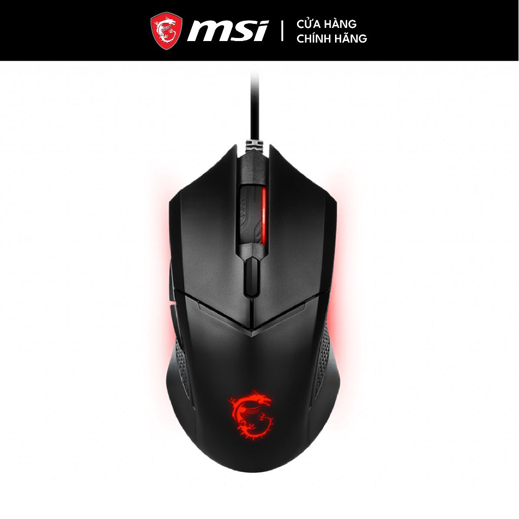 Chuột gaming có dây MSI Clutch GM08 - Phím OMRON 10 triệu lần nhấp - DPI 5000 - LED RGB - Cáp 1,8m - Bảo hành 1 năm