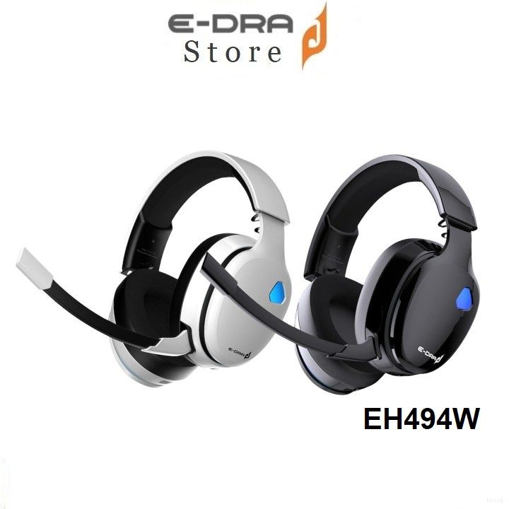 Tai nghe gaming không dây có mic Edra EH494w ( Kết nối không dây 2.4Ghz / Bluetooth 5.0 / có dây 3.5mm )