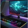 Lót chuột gaming, Pad chuột LED RGB dày 4mm siêu bền