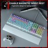 Bàn Phím Cơ Keycap Xuyên Led Gaming Màu Trắng AULA F2088 Nút Tròn Led Rgb Bàn Phím Máy Tính Laptop Pc Chơi Game Có Dây