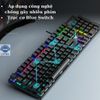 Bàn phím cơ AULA Blue Switch LED Gaming RGB máy tính bàn laptop có dây giá rẻ LUVIBA S2022