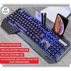 Bàn Phím giả cơ Gaming K618 Super Pro New 2024 Led Đổi Màu 10 Chế Độ Led Khác Nhau Ngang Phím Cơ PC