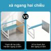 Bàn Làm Việc 3 hộc tủ phủ Min trắng Hạn chế trầy xước Phong Cách Hiện Đại Nội Thất Tiết Kiệm đã lắp sẵn