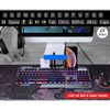 Bàn Phím giả cơ Gaming K618 Super Pro New 2024 Led Đổi Màu 10 Chế Độ Led Khác Nhau Ngang Phím Cơ PC