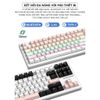 Bàn Phím Cơ Gaming Không Dây Bluetooth XM87 LED RGB Pro Keycap Xịn, White Switch, Hotswap, 3 Mode