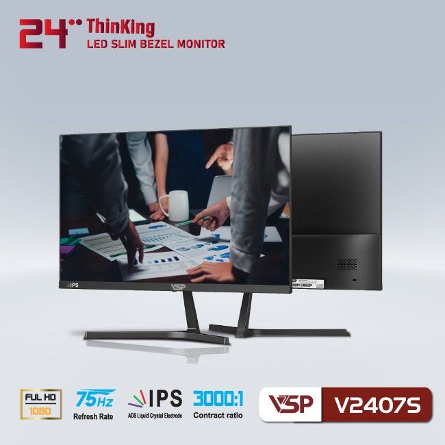 Màn hình VSP V2407S 24inch FHD IPS 75Hz HDMI/VGA