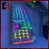 Bàn Phím Cơ Keycap Xuyên Led Gaming Màu Trắng AULA F2088 Nút Tròn Led Rgb Bàn Phím Máy Tính Laptop Pc Chơi Game Có Dây