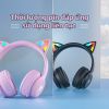 Tai nghe Bluetooth Chụp tai Chơi game Tay Mèo Headphones Gaming Không dây ONIKUMA B90 Hồng Có mic, RGB, Cho PC, Laptop