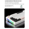 Bàn Phím Cơ Gaming Không Dây Bluetooth XM87 LED RGB Pro Keycap Xịn, White Switch, Hotswap, 3 Mode